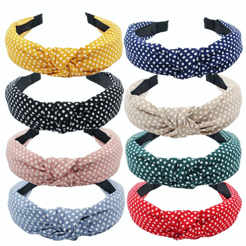 Wholesale Fabric Simple Wide Edge Hair Hoops