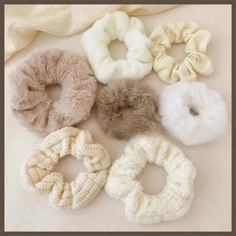 Wholesale Autumn and Winter Retro Plush Hair Ties