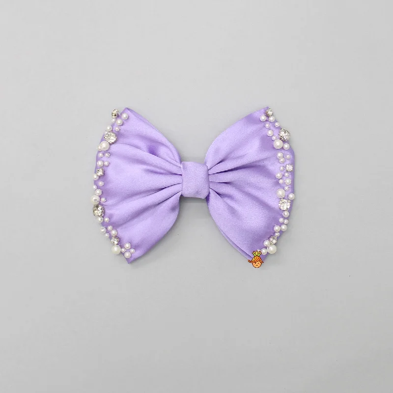 Beautiful Lavender Satin Hair Clip