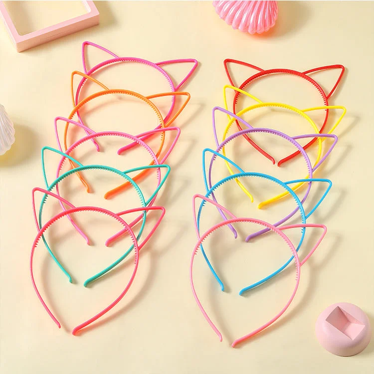 Wholesale Cat Ears Kids Plastic Headband