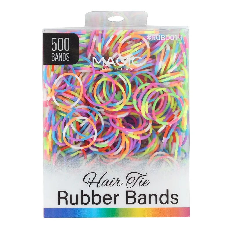 Magic Collection Hair Tie Rubber Bands 500pcs