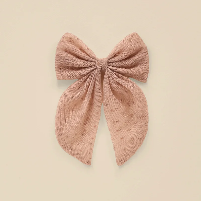 Oversized Bow - Dusty Rose