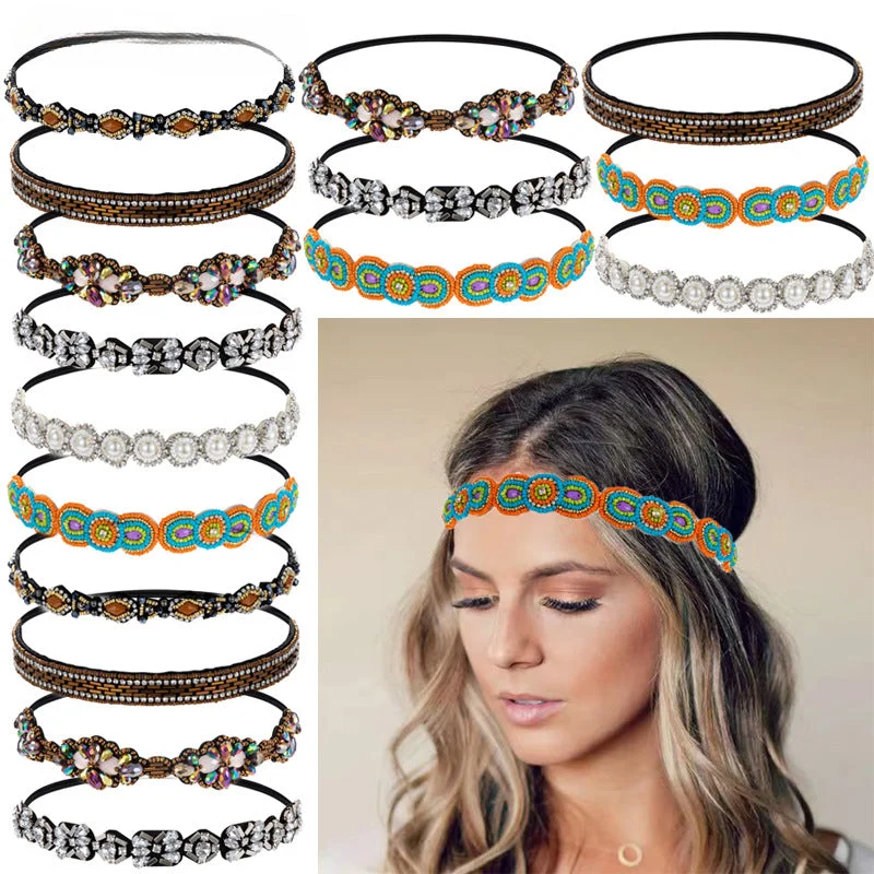 Wholesale 10PCS New Bohemian Rice Beads Headband