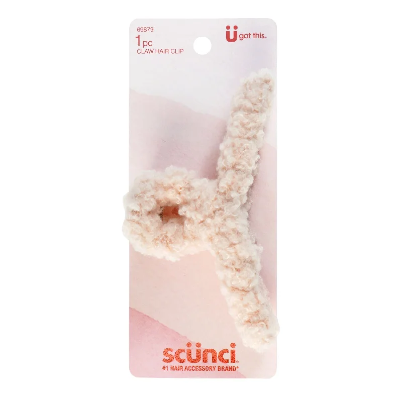 Scunci Fuzzy Hair Clips